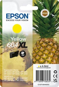 Epson inktcartridge 604 XL, 350 pagina&#039;s, OEM C13T10H44010, geel