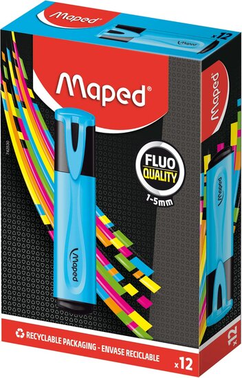 Maped markeerstift Fluo&#039;Peps Classic blauw