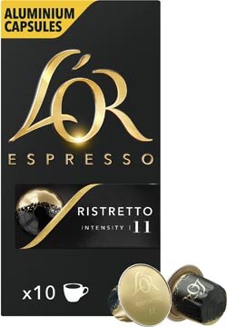 Douwe Egberts koffiecapsules L&#039;Or Intensity 11, Ristretto, pak van 10 capsules