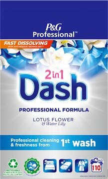 Dash Professional waspoeder 2-in-1 lotus en lelie, doos van 6,6 kg