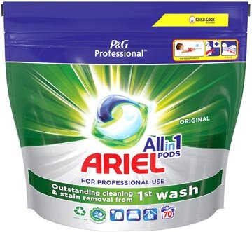 Ariel Professional wasmiddel All-in-1 Regular, pak van 70 capsules