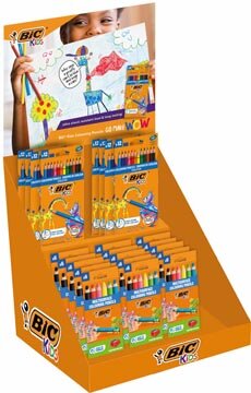 Bic Kids kleurpotlood Back To School, assorti, display van 39 etuis