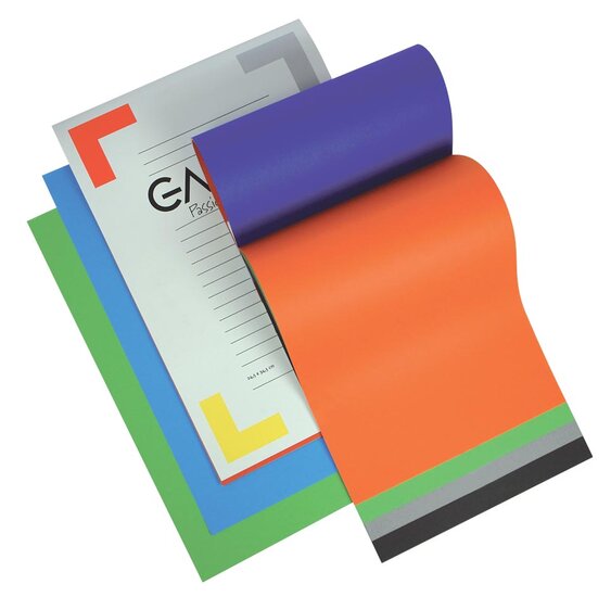 Gallery gekleurd tekenpapier Multicolor, ft 21 x 29,7 cm (A4), 120 g/m&sup2;, blok van 20 vel