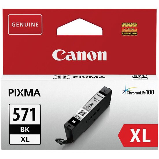 Canon inktcartridge CLI-571XL, 895 foto&#039;s, OEM 0331C001, zwart