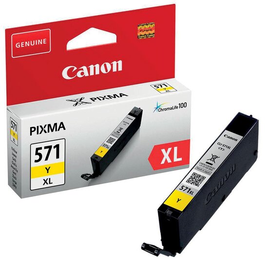 Canon inktcartridge CLI-571XL, 375 foto&#039;s, OEM 0334C001, geel