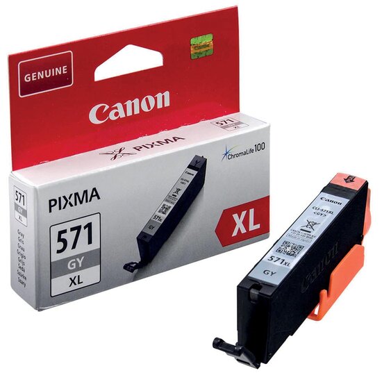 Canon inktcartridge CLI-571XL, 375 foto&#039;s, OEM 0335C001, grijs