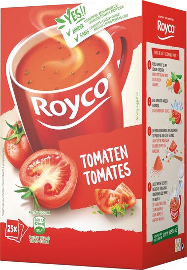 Royco Minute Soup classic tomaat, pak van 25 zakjes