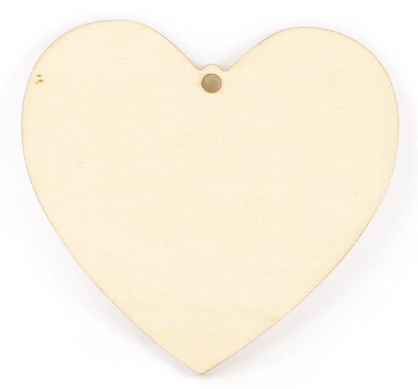 Graine Cr&eacute;ative houten hartje om te decoreren, ft 120 x 110 x 4 mm