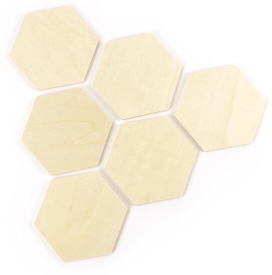 Graine Cr&eacute;ative zakje van 30 hexagonale vormen om te decoreren