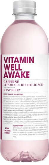 Vitamin Well vitaminewater Awake, 500 ml, pak van 12