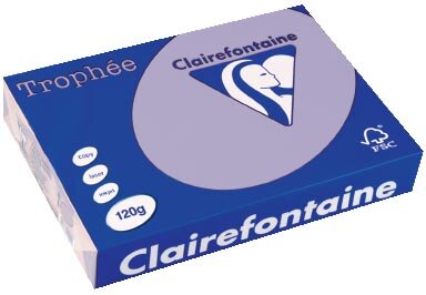 Clairefontaine Troph&eacute;e Pastel, gekleurd papier, A4, 120 g, 250 vel, lila