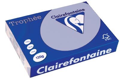 Clairefontaine Troph&eacute;e Pastel, gekleurd papier, A4, 120 g, 250 vel, lavendelblauw