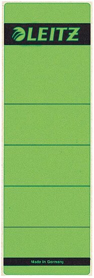 Leitz rugetiketten, zelfklevend, ft 6,1 x 19,1 cm, pak van 10 stuks, groen