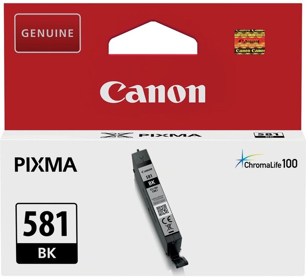 Canon inktcartridge CLI-581BK, 200 foto&#039;s, OEM 2106C001, zwart