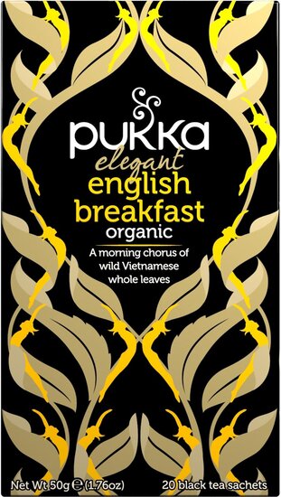 Pukka thee bio, English Breakfast, pak van 20 stuks