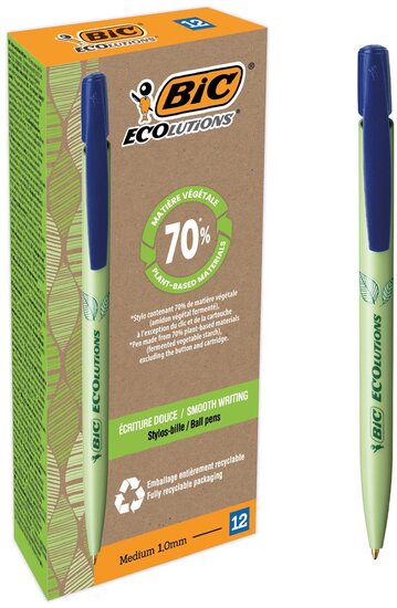 Bic Media Clic Bio-based Ecolutions balpen, blauw