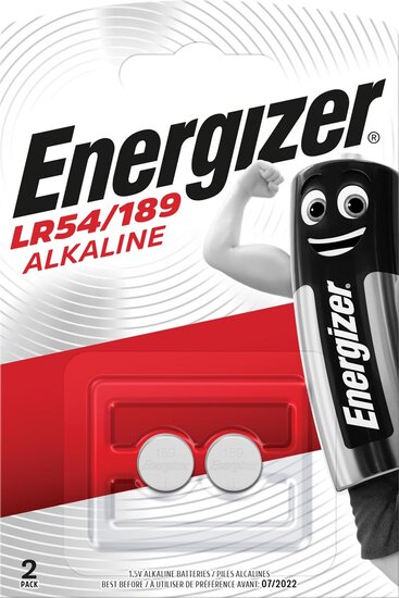 Energizer knoopcel LR54/189, blister van 2 stuks