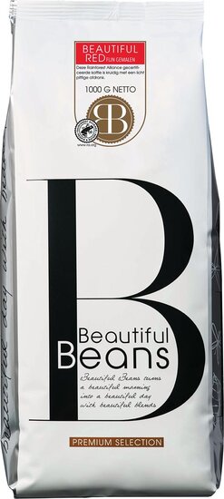 Beautiful Beans gemalen koffie Red, zak van 1kg