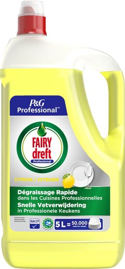 FAIRY dreft Professional handafwasmiddel citroen, fles van 5 l