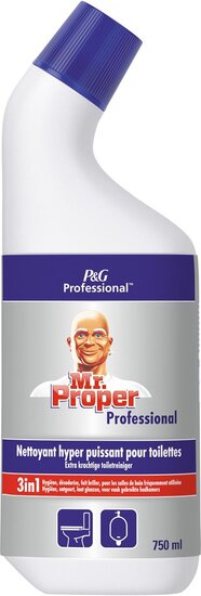 Mr. Proper badkamer en toiletreiniger 3in1, flacon van 750 ml