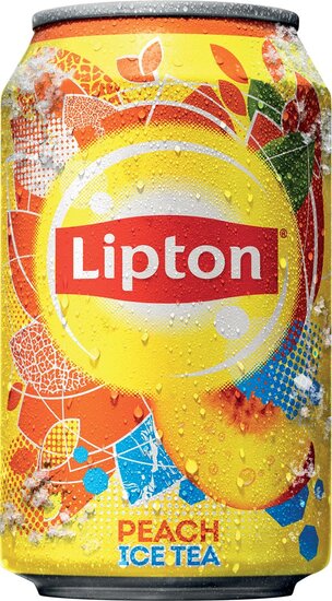 Lipton Ice Tea Peach frisdrank, niet bruisend, blik van 33 cl, pak van 24 stuks