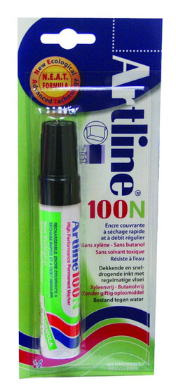 Permanent marker Artline 100N zwart (op blister)