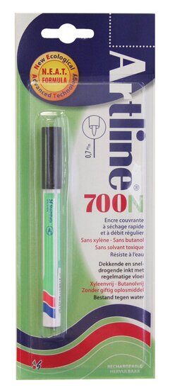 Permanent marker Artline 700N zwart, op blister