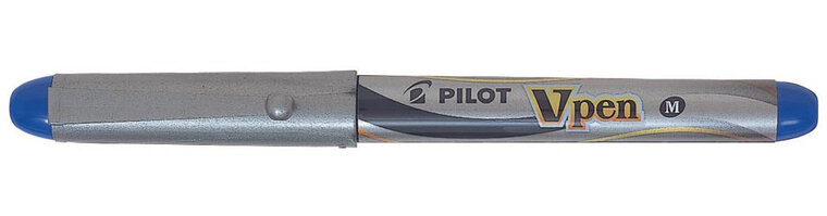 Pilot vulpen V-Pen Silver blauw