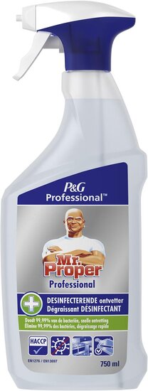 Mr. Proper desinfecterende ontvetter, spray van 750 ml