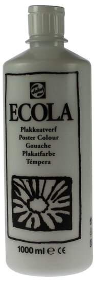 Talens Ecola plakkaatverf flacon van 1000 ml, wit