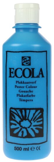 Talens Ecola plakkaatverf flacon van 500 ml, lichtblauw