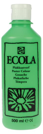 Talens Ecola plakkaatverf flacon van 500 ml, lichtgroen