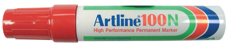 Permanent marker Artline 100N rood