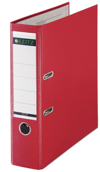 Leitz 180&deg; ordner, A4, uit PP, rug van 8 cm, rood