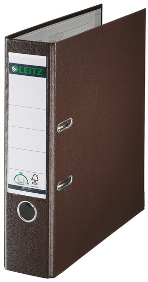 Leitz 180&deg; ordner, A4, uit PP, rug van 8 cm, bruin