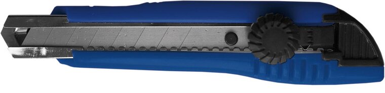 Desq cutter, 18 mm, zilver/blauw