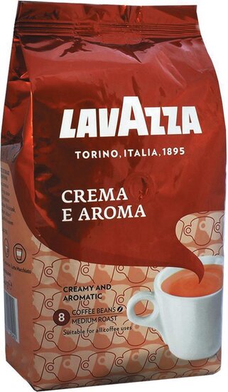 Lavazza koffiebonen crema e aroma, zak van 1 kg