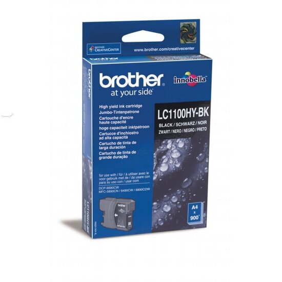 Brother inktcartridge, 900 pagina&#039;s, OEM LC-1100HYBK, zwart