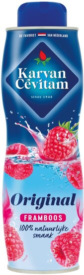 Karvan C&eacute;vitam siroop, fles van 60 cl, framboos