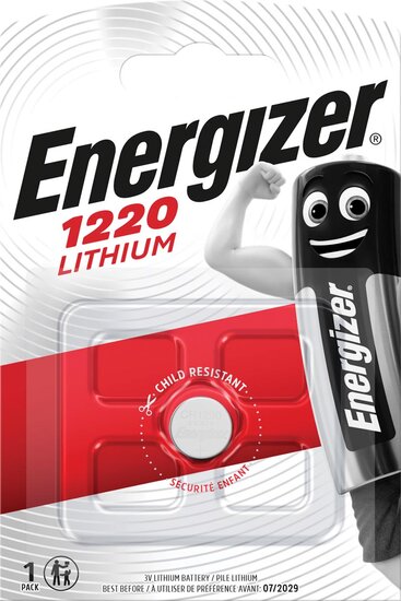 Energizer knoopcel CR1220, op blister