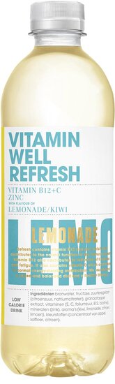 Vitamin Well vitaminewater Refresh, 500 ml, pak van 12