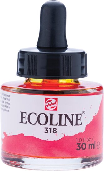 Talens Ecoline waterverf flacon van 30 ml, karmijn