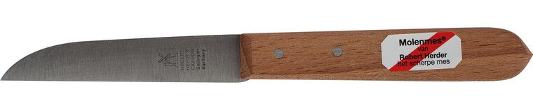 Herder molenmes, carbon/hout, 8,5 cm