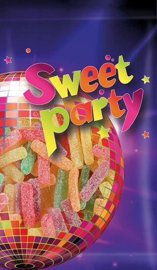 Sweet Party zuurtjes, zakje van 100 g