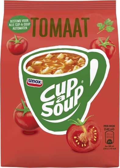 Cup-a-Soup vending, tomaat, 140 ml, zak van 40 porties