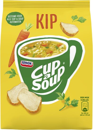 Cup-a-Soup vending, kip, 140 ml, zak van 40 porties