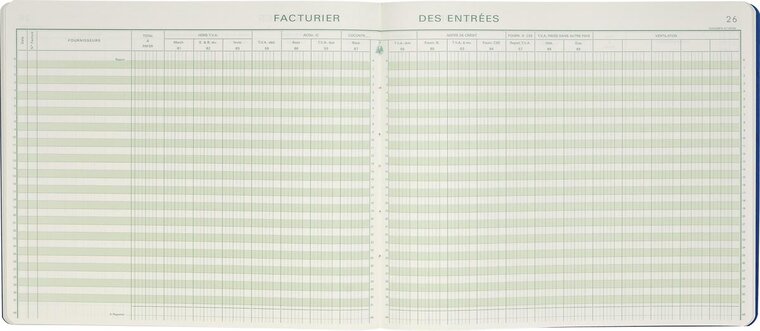 Exacompta formulieren inkoop met BTW, ft 27 x 32 cm, Franstalig