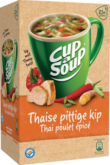 Cup-a-Soup thai spicy chicken, pak van 21 zakjes