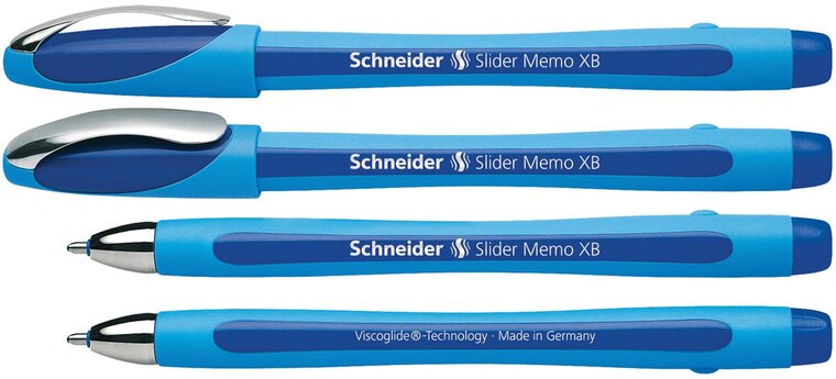 Schneider Balpen Slider Memo XB blauw