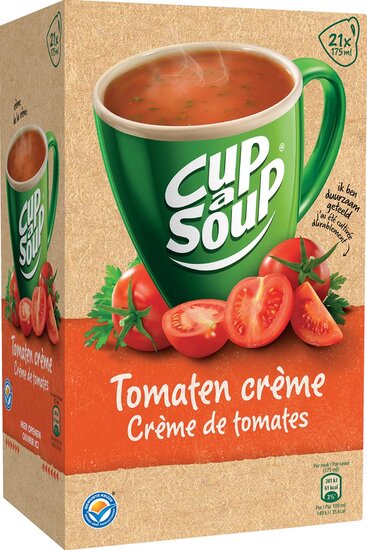 Cup-a-Soup tomaten cr&egrave;me, pak van 21 zakjes